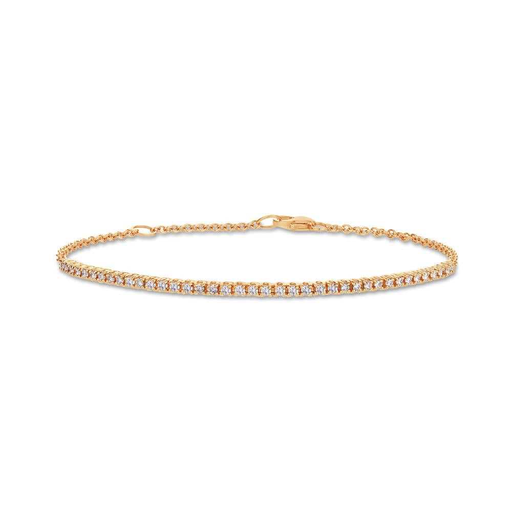 Diamond Tennis Bracelet in Yellow Gold