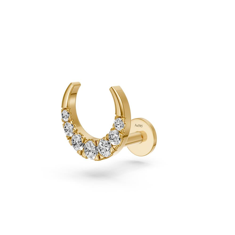 Diamond Piercing in Yellow Gold