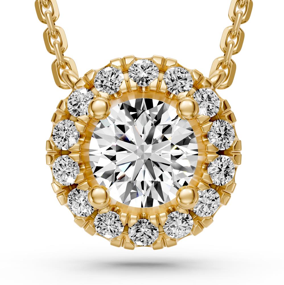 Diamond Necklace in Yellow Gold