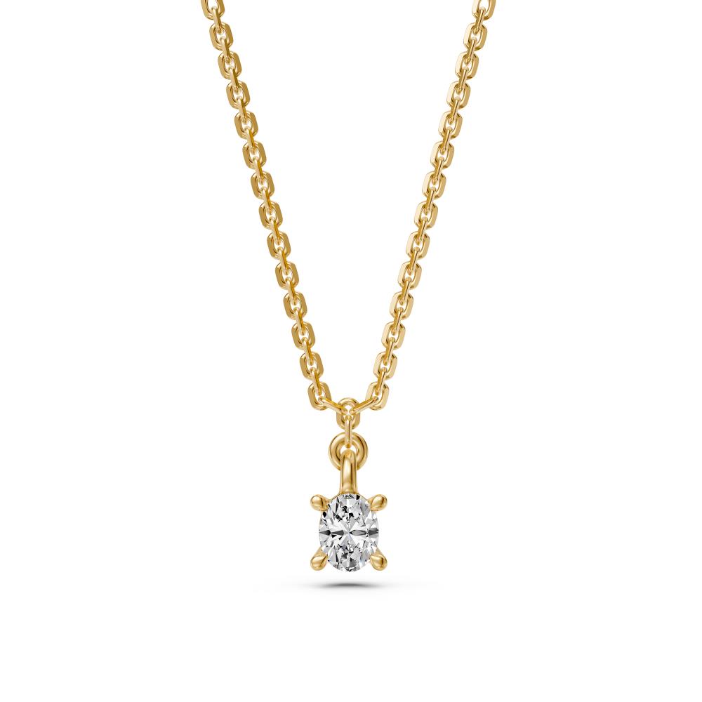 Diamond Necklace in Yellow Gold