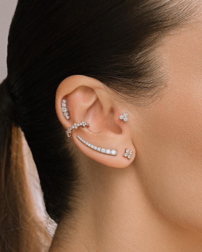 Diamond Piercing in White Gold