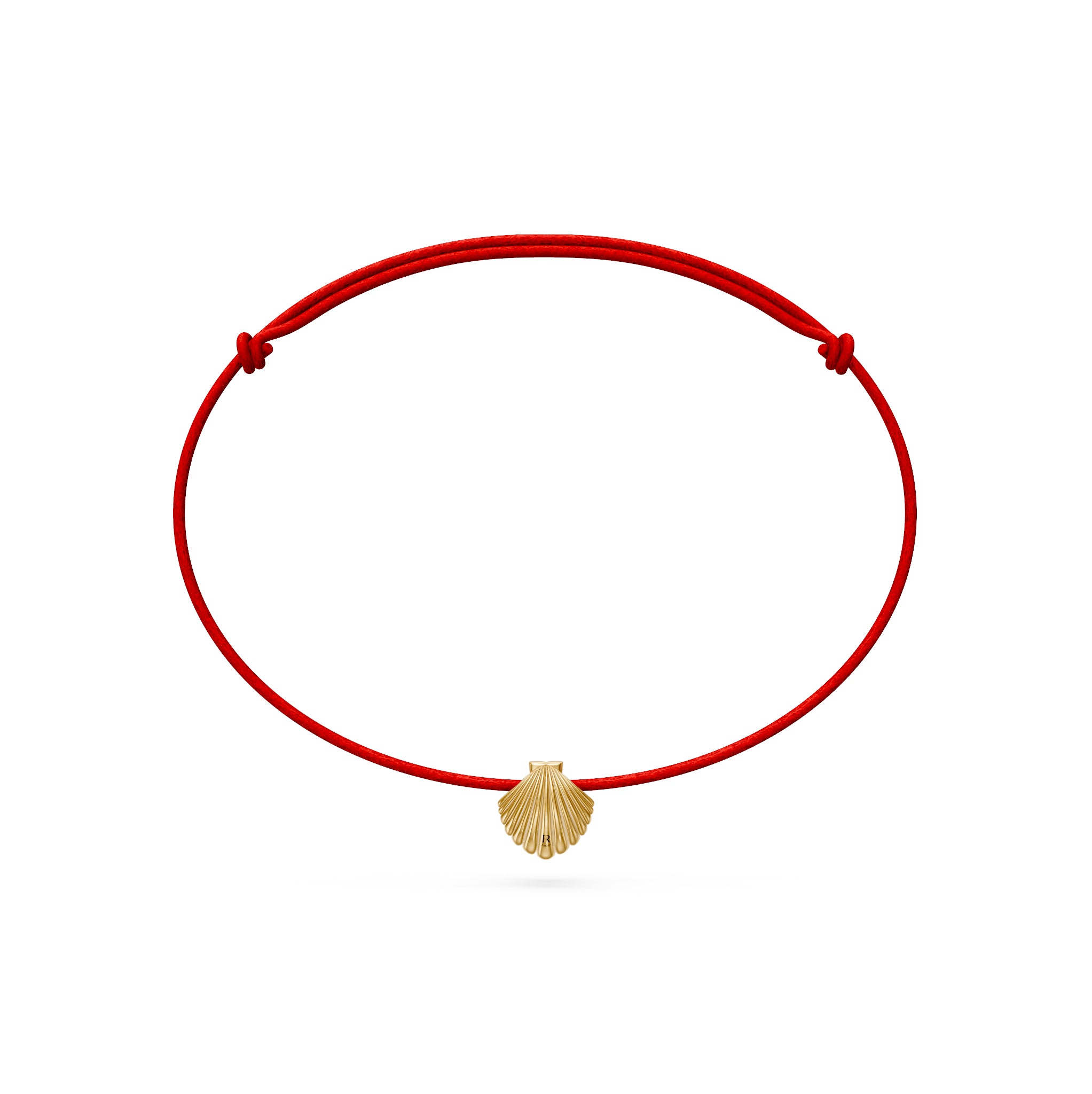 String Bracelet With Diamond in Yellow Gold