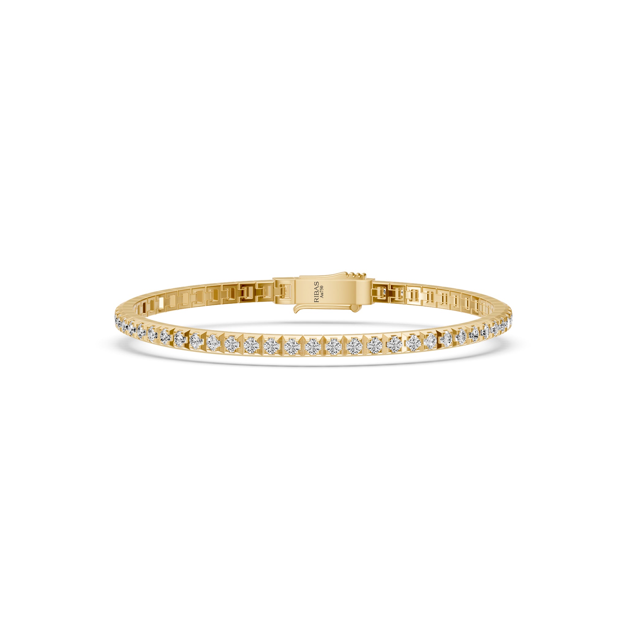 Diamond Tennis Bracelet in Yellow Gold