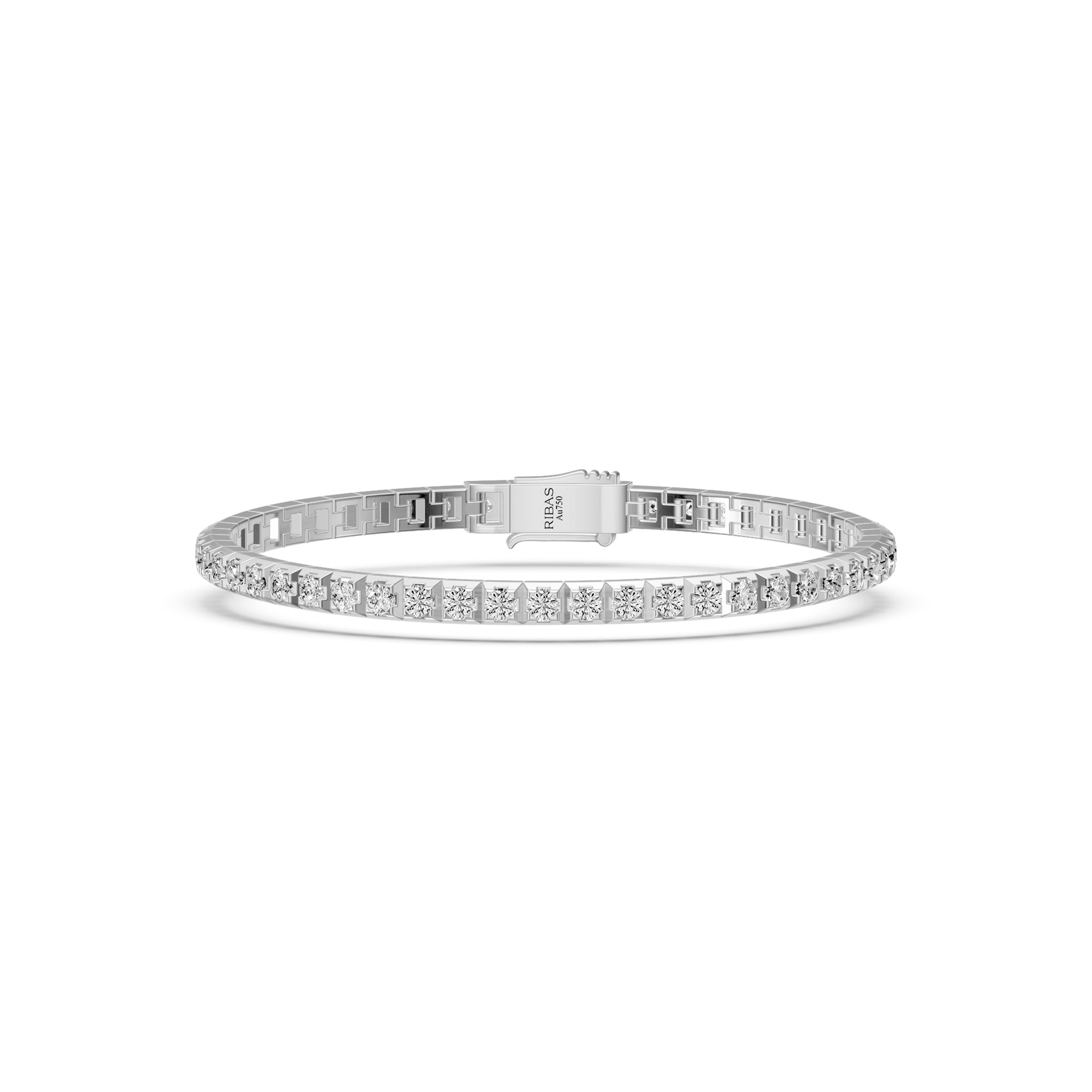 Diamond Tennis Bracelet in White Gold