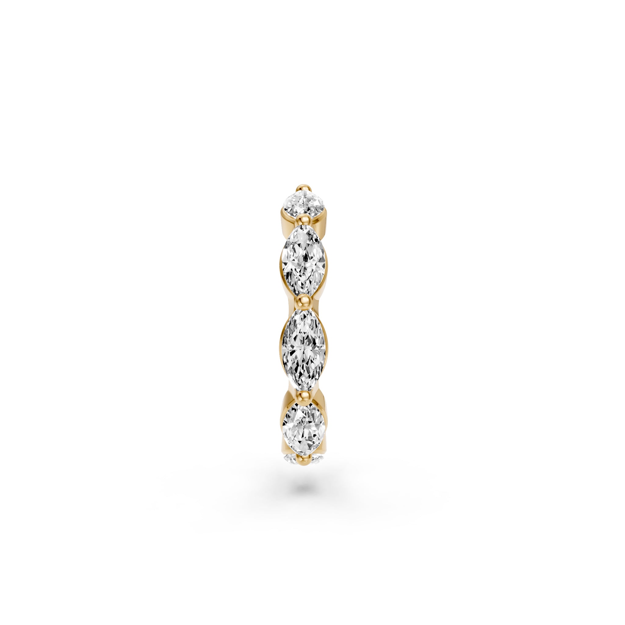 Diamond Cuff Earring in Yellow Gold