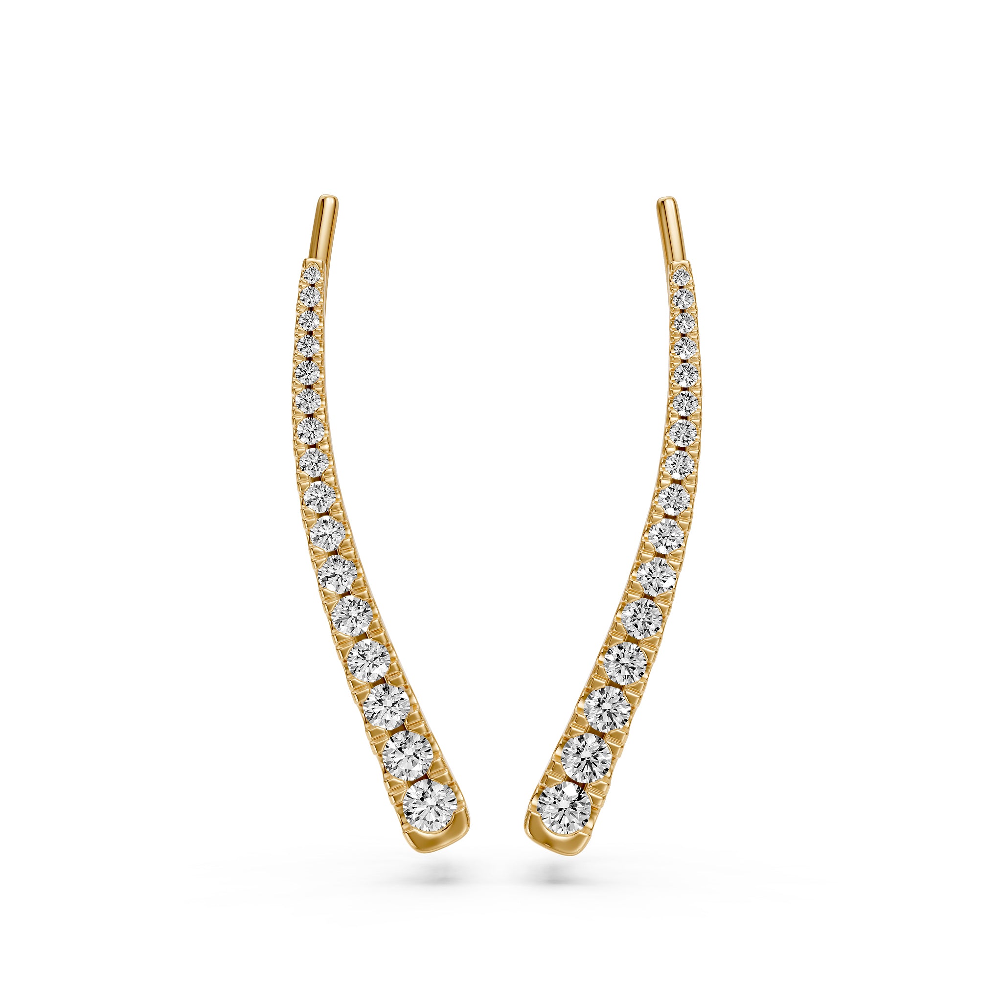 Diamond Earrings in Yellow Gold