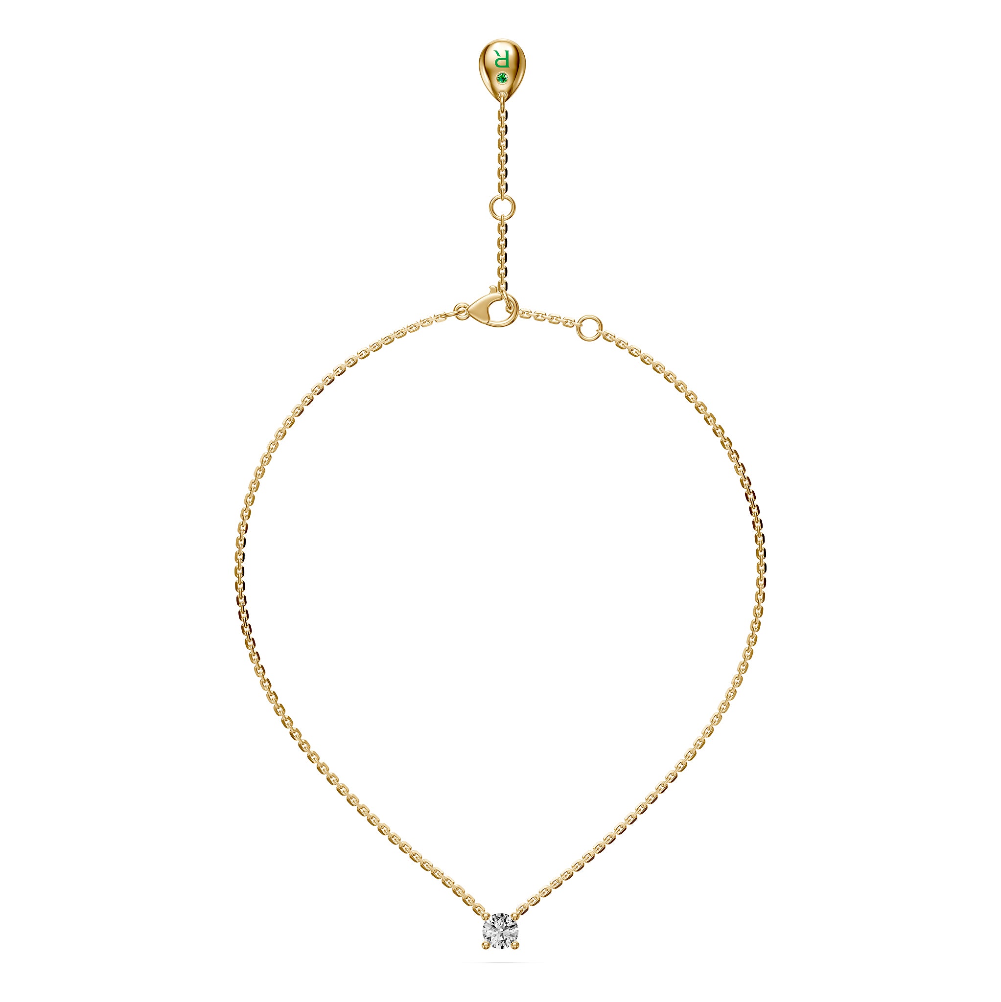 Diamond Necklace in Yellow Gold