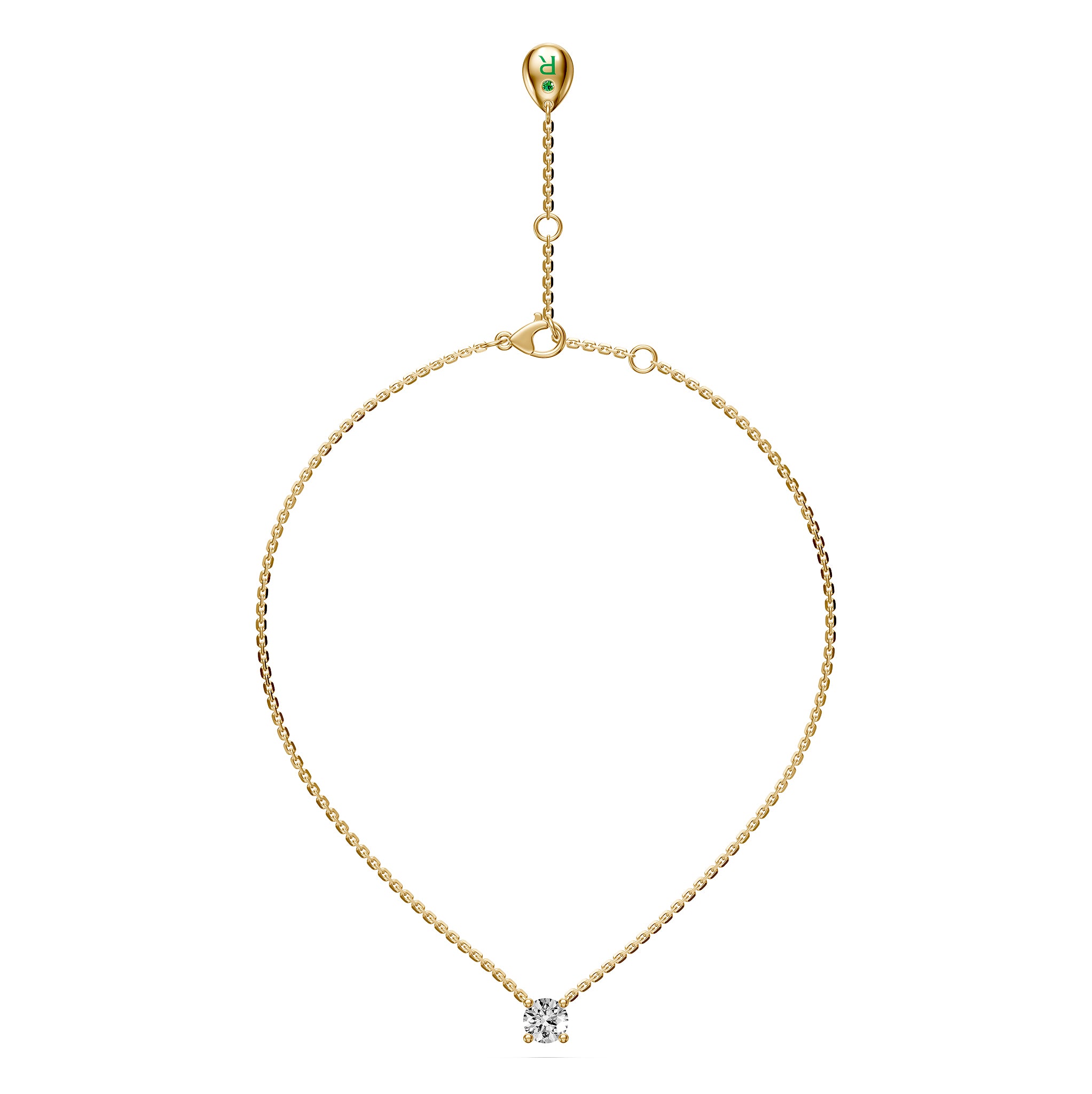 Diamond Necklace in Yellow Gold