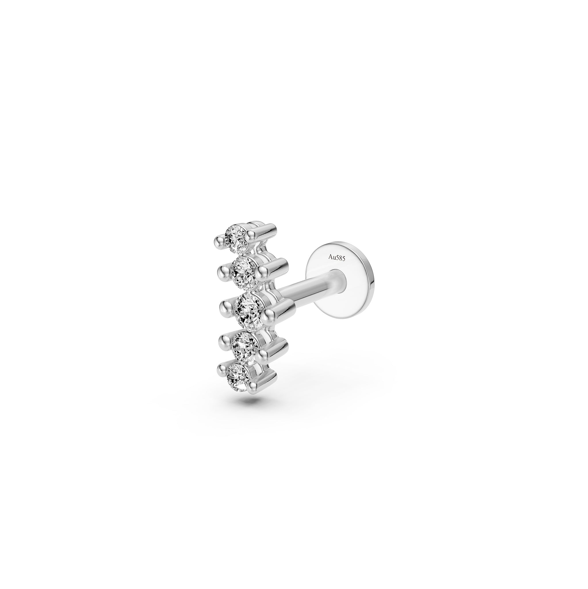 Diamond Piercing in White Gold