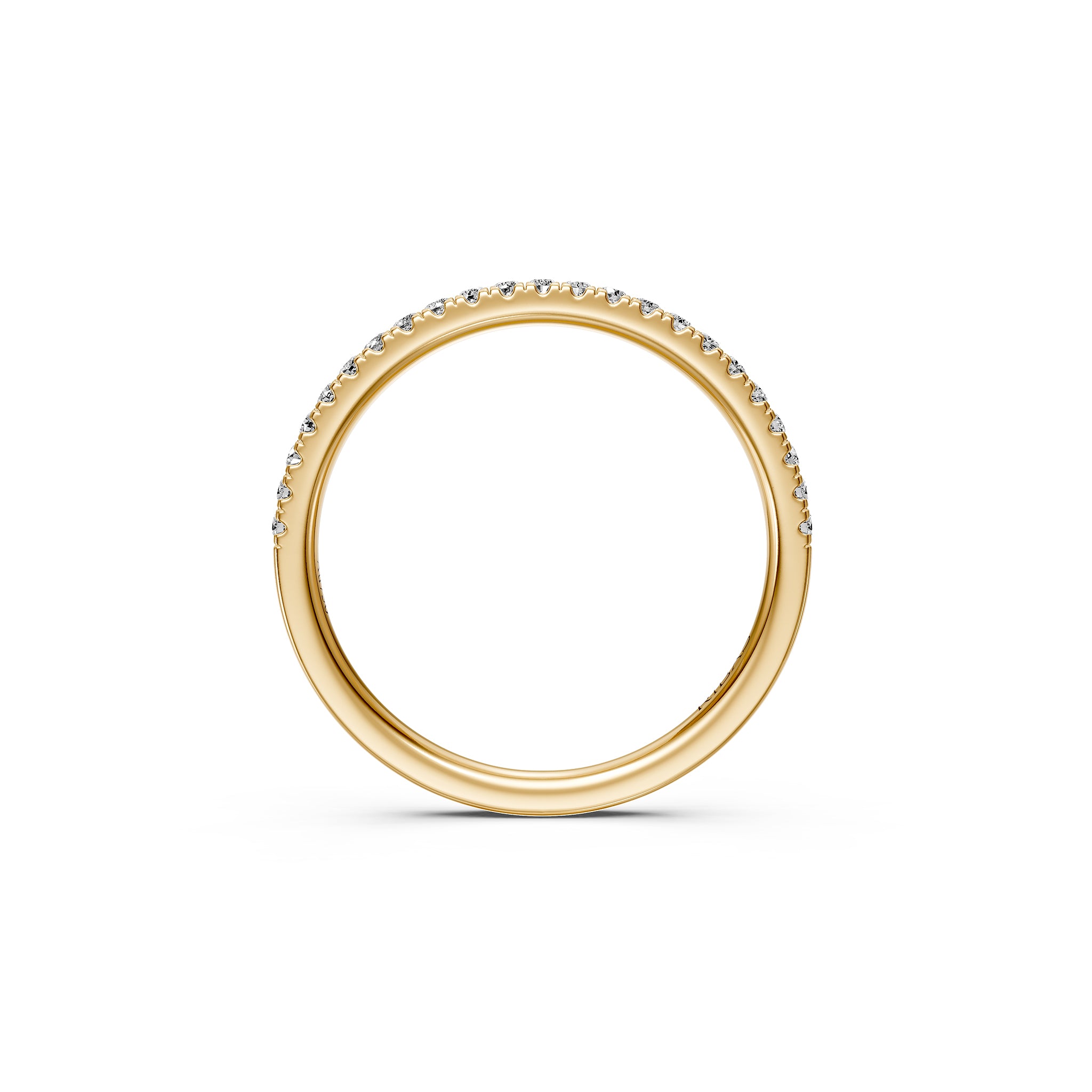Diamond Band Ring in Yellow Gold