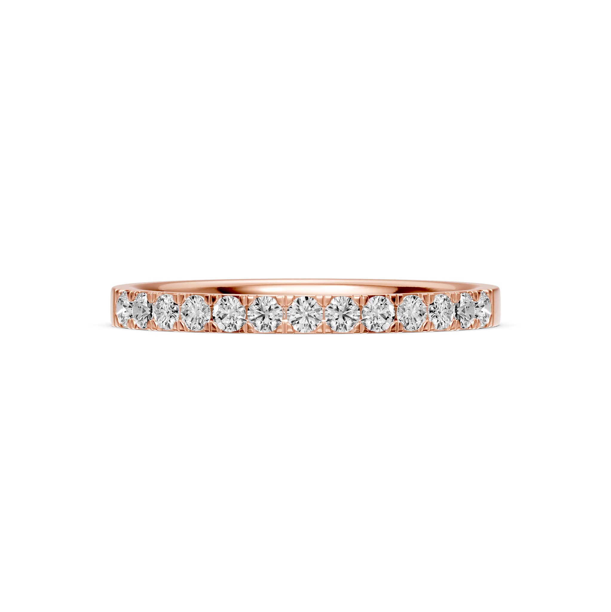Diamond Band Ring in Rose Gold