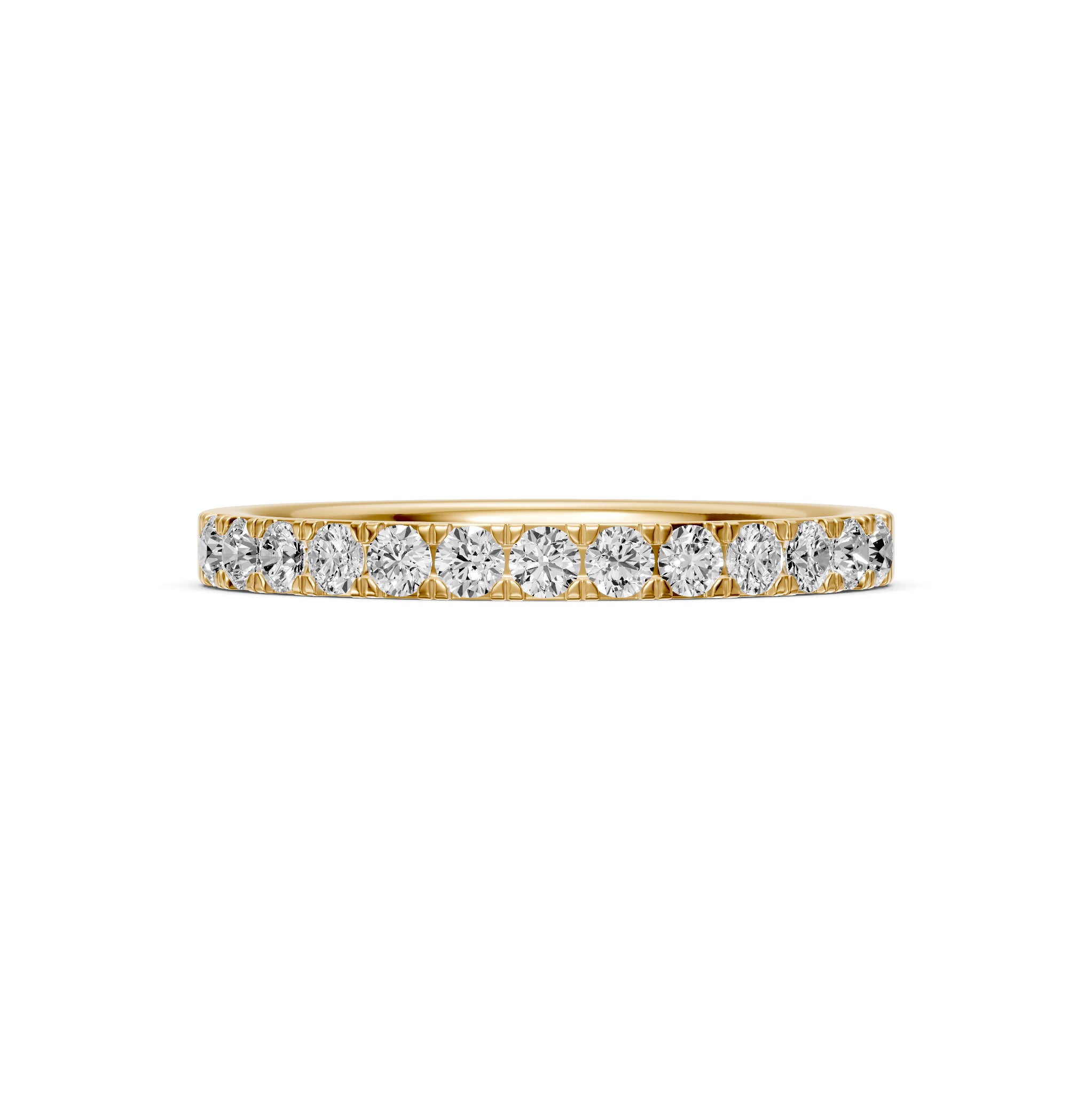 Diamond Band Ring in Yellow Gold