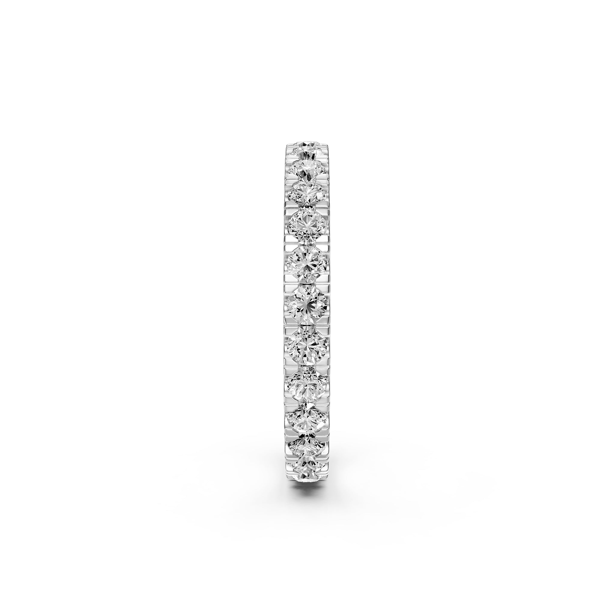 Balto aukso žiedas su deimantais