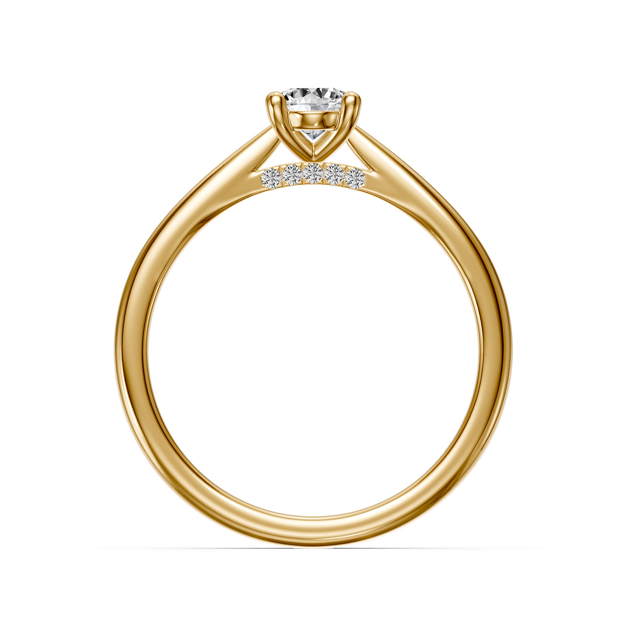 Diamond Ring in Yellow Gold
