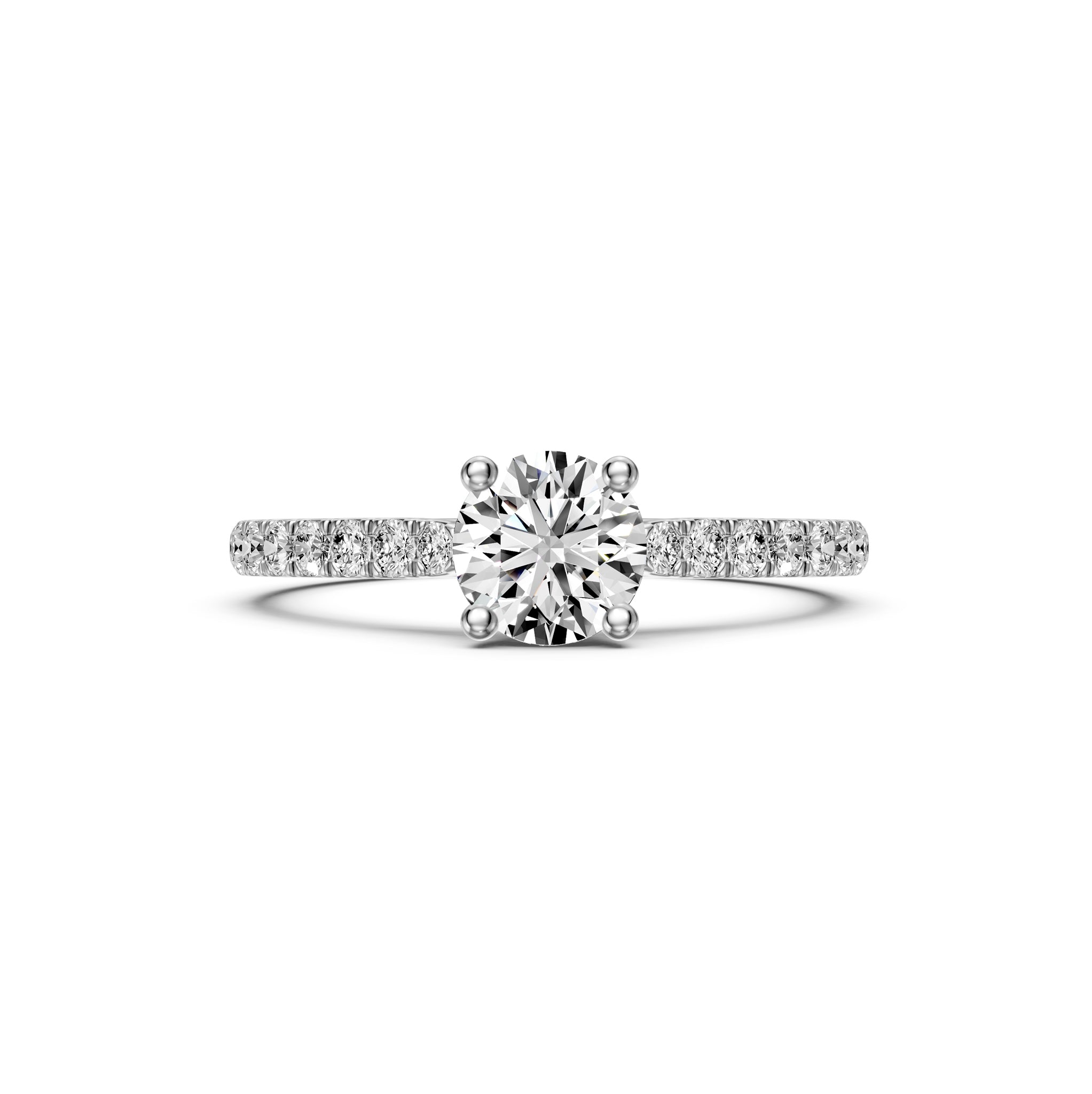 Diamond Ring in White Gold