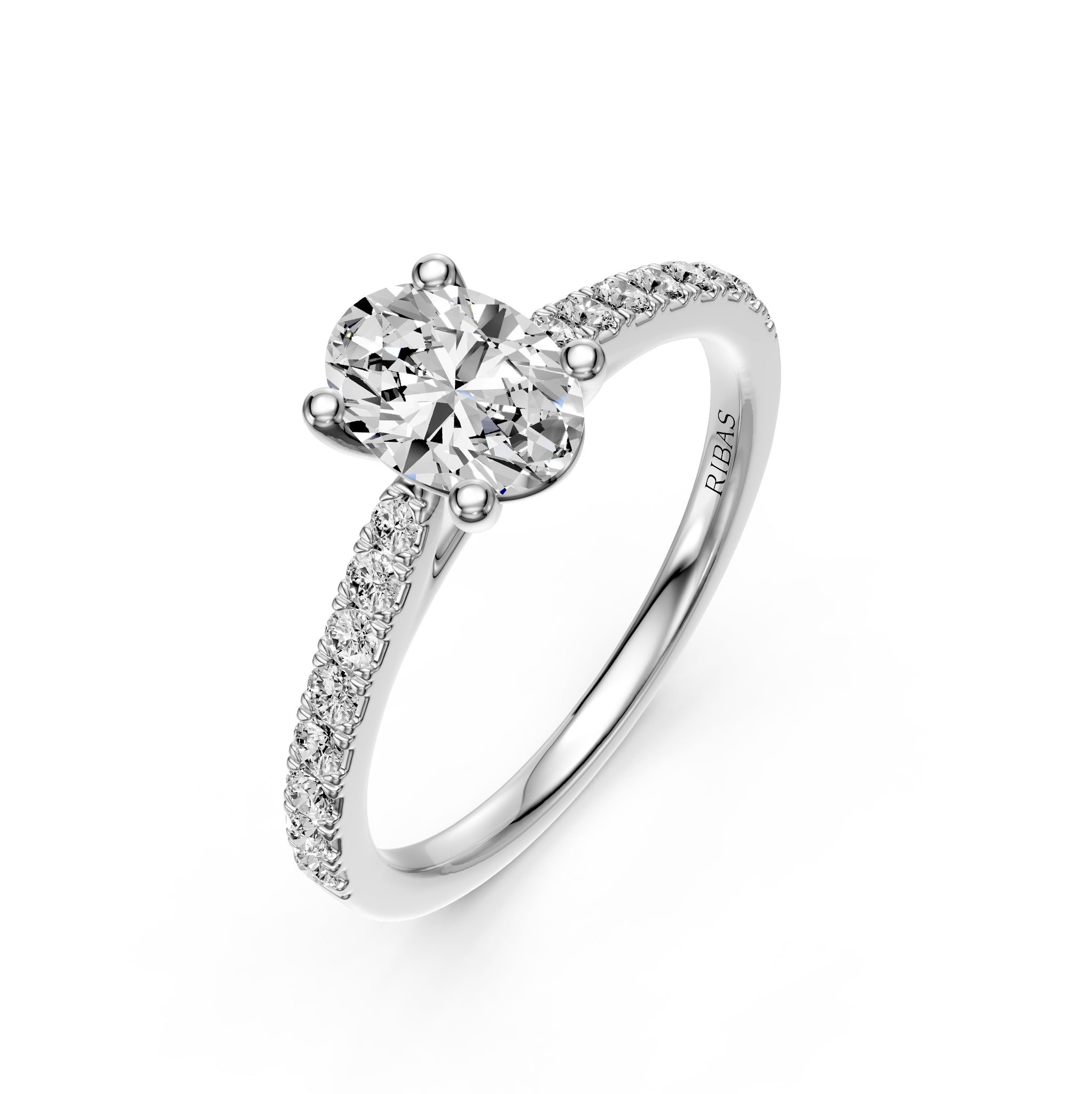 Diamond Ring in White Gold