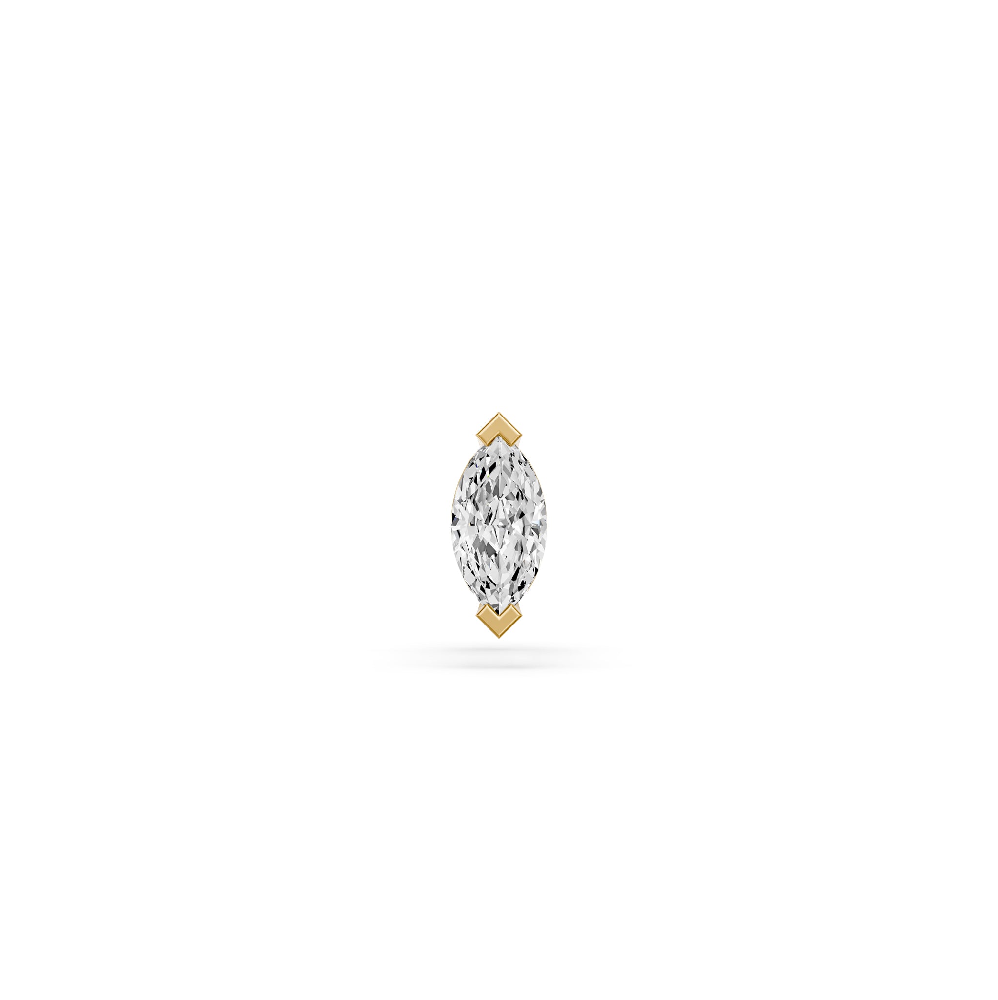 Diamond Piercing in Yellow Gold