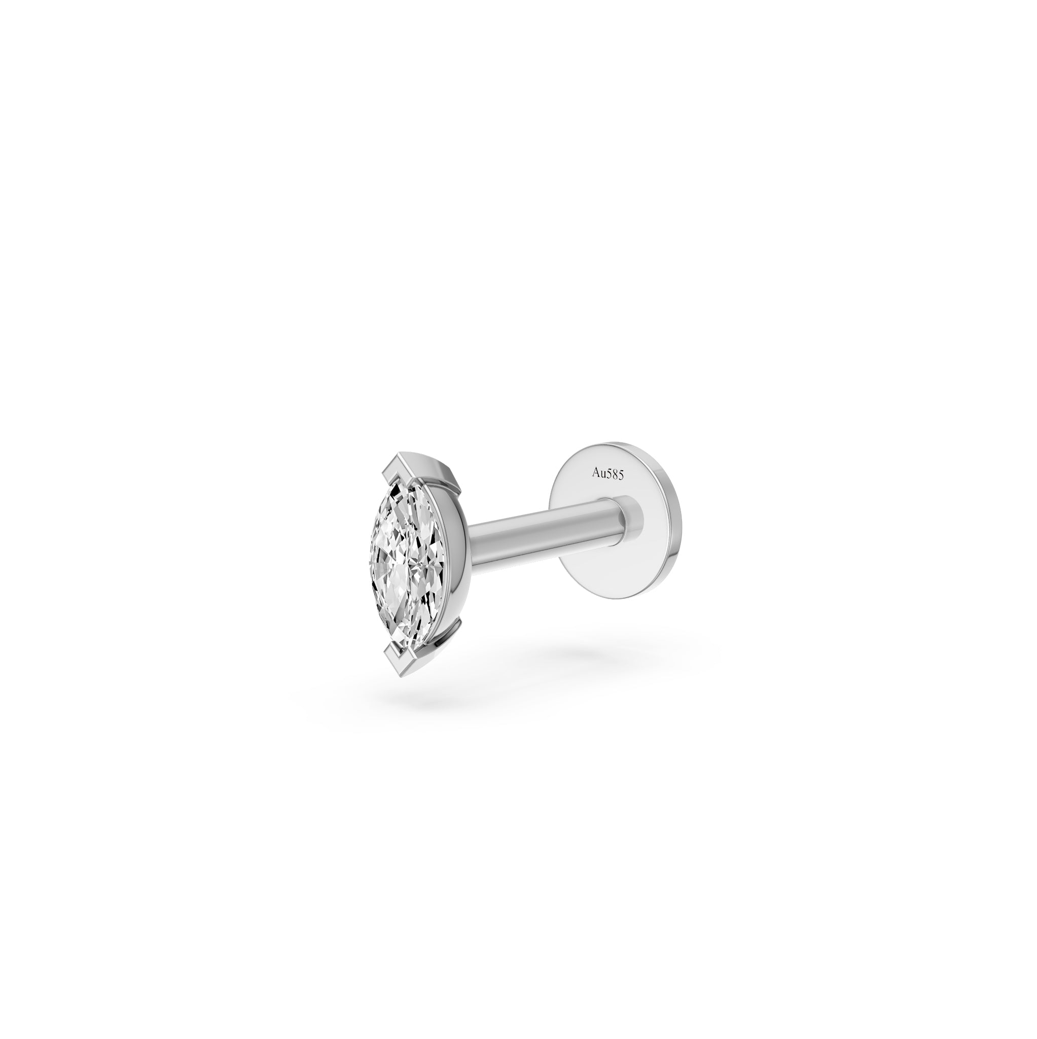Diamond Piercing in White Gold