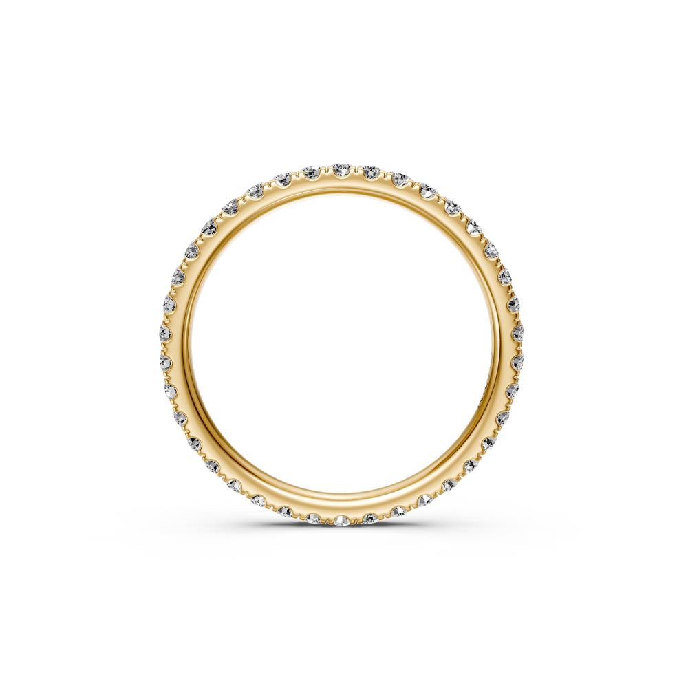 Diamond Band Ring in Yellow Gold
