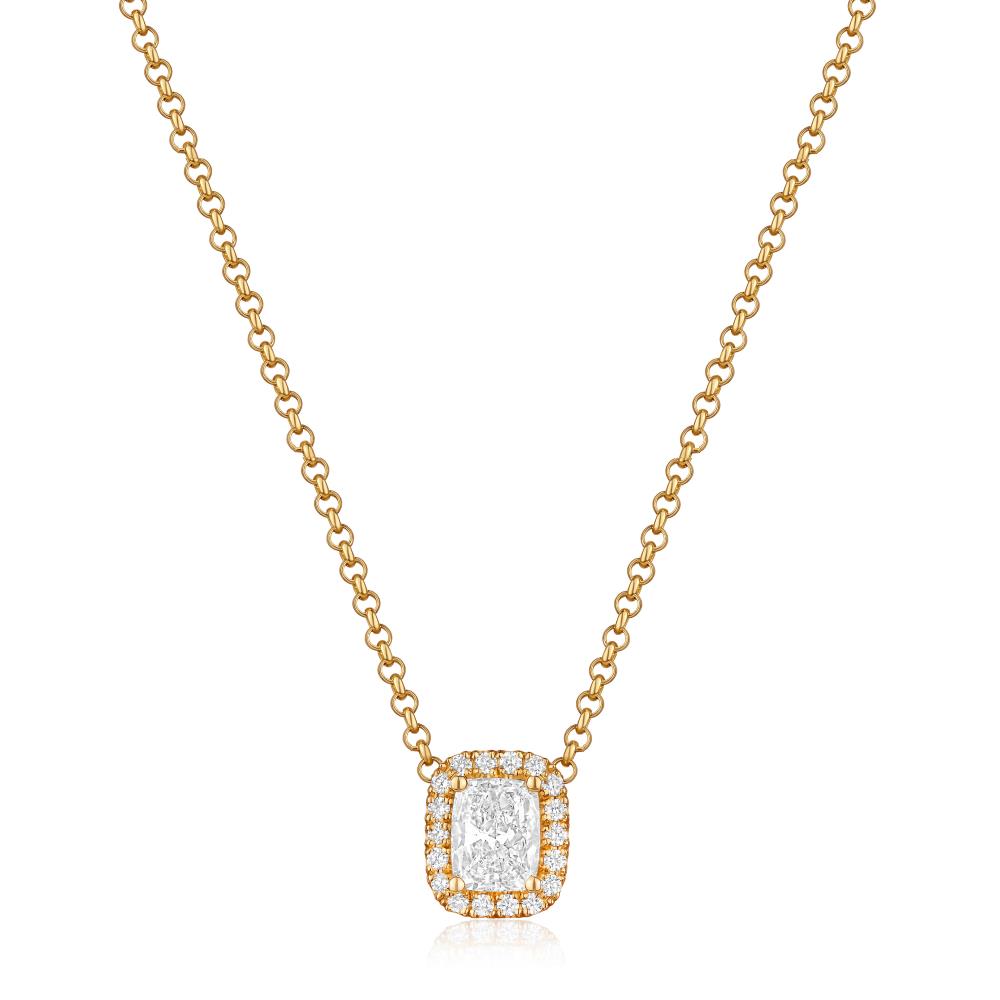 Diamond Necklace in Yellow Gold