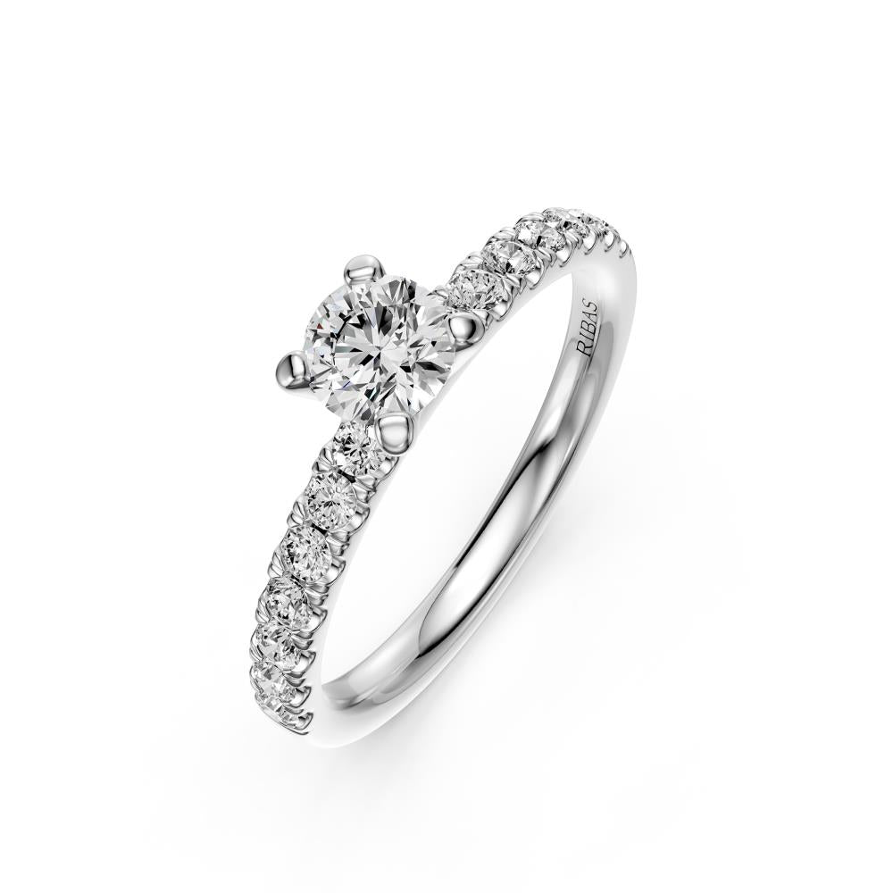 Diamond Ring in White Gold