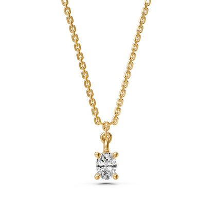 Diamond Necklace in Yellow Gold