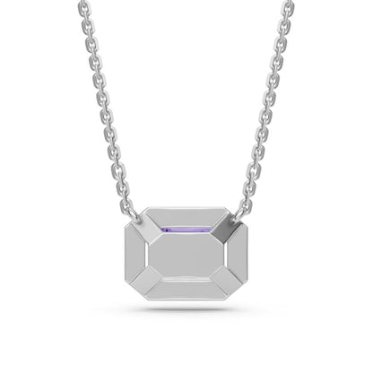 White Gold Necklace with Tanzanite Stone