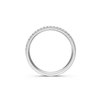 Diamond Band Ring in White Gold
