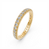 Diamond Band Ring in Yellow Gold