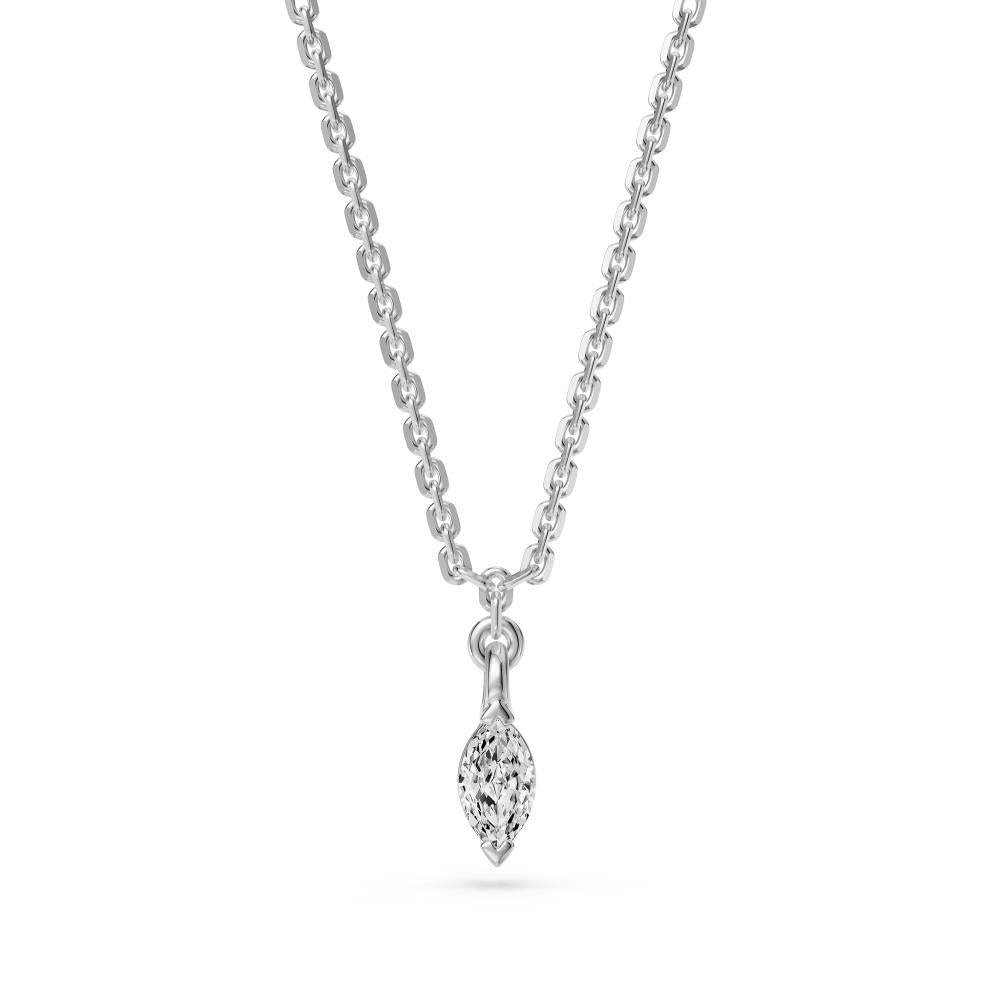 Diamond Necklace in White Gold