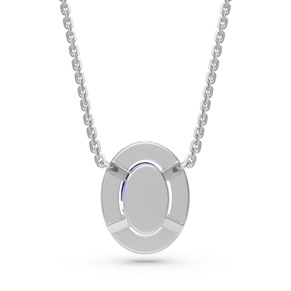 White Gold Necklace with Tanzanite Stone