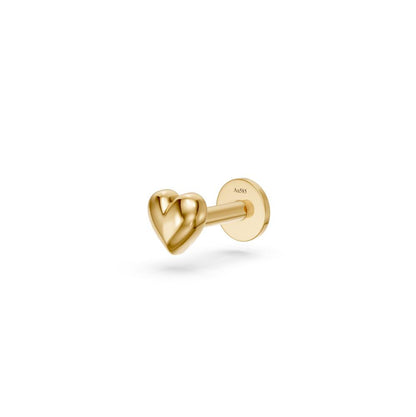 Heart Piercing in Yellow Gold
