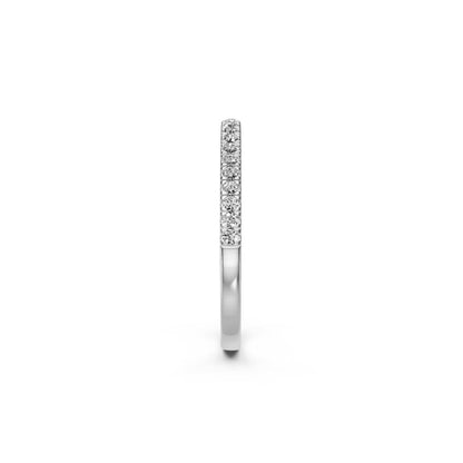 Diamond Band Ring in White Gold