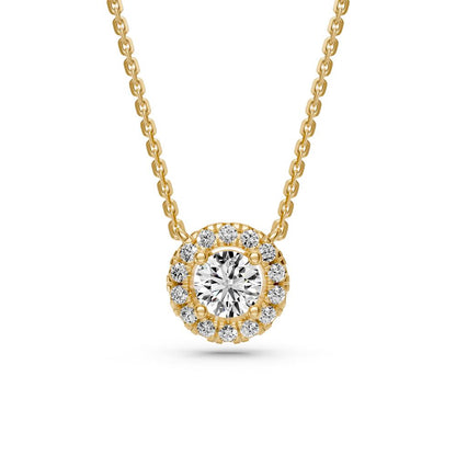 Diamond Necklace in Yellow Gold