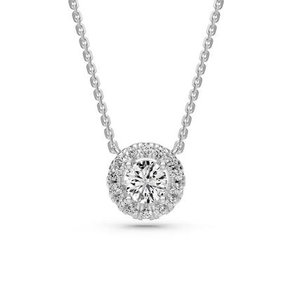 Diamond Necklace in White Gold