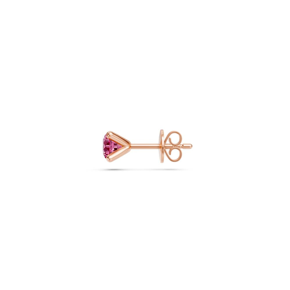 Pink Sapphire Earring in Rose Gold