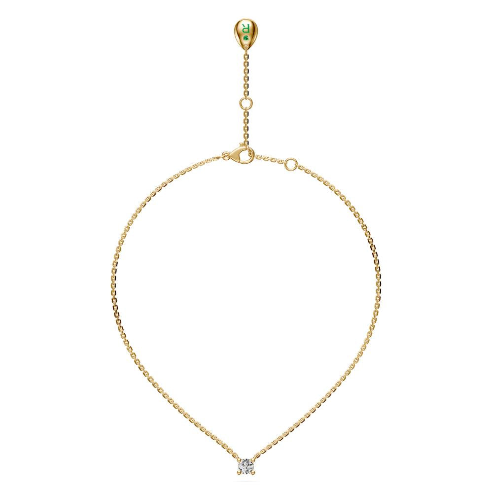 Diamond Necklace in Yellow Gold
