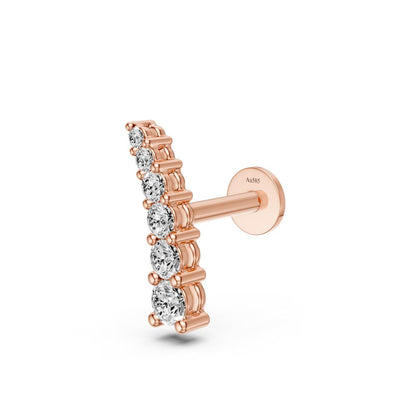 Diamond Piercing in Rose Gold