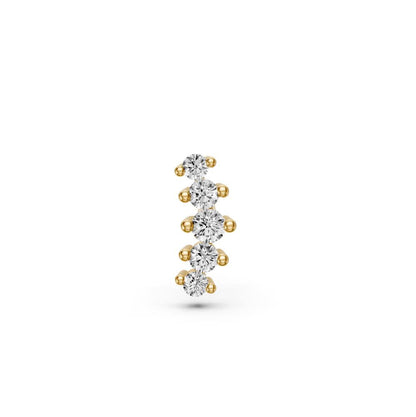 Diamond Piercing in Yellow Gold