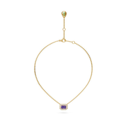 Yellow Gold Necklace with Tanzanite Stone