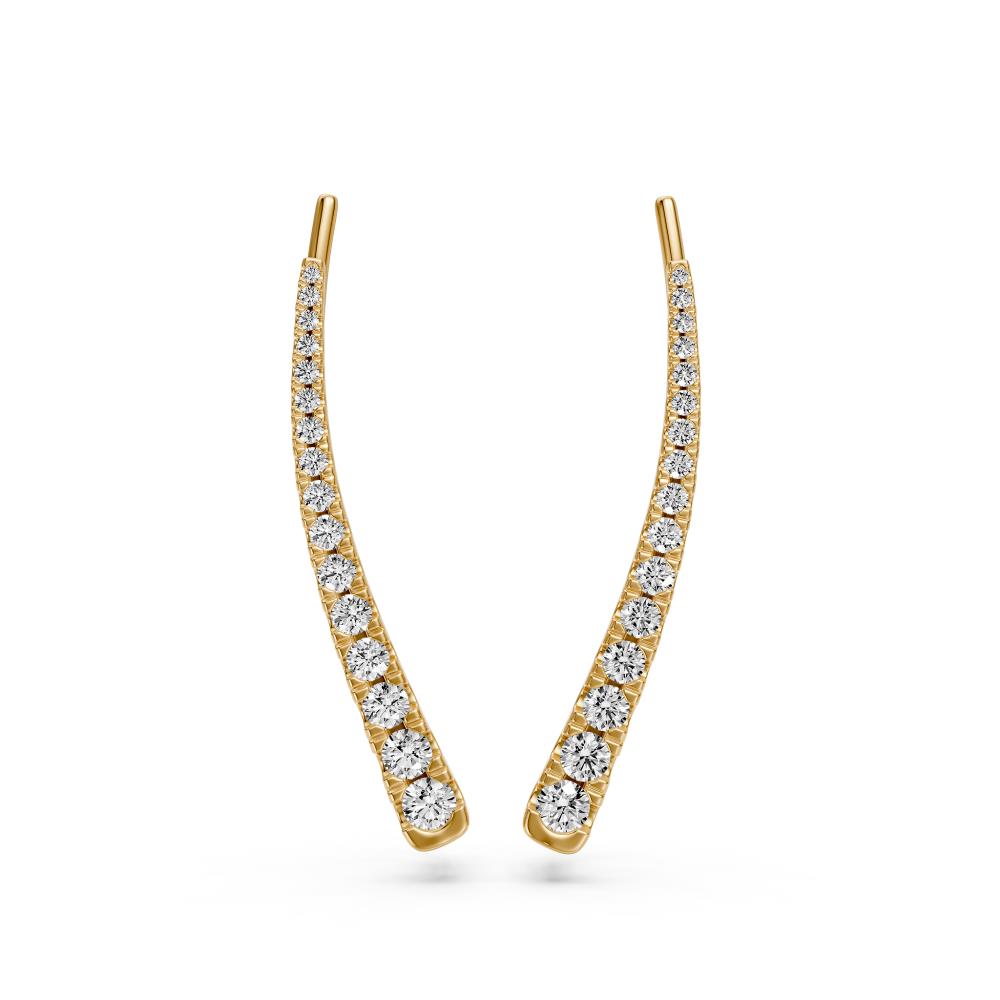Diamond Earrings in Yellow Gold