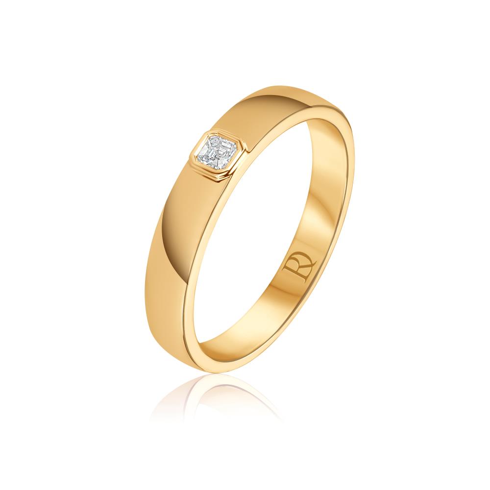 Wedding Diamond Band Ring in Yellow Gold - Medium