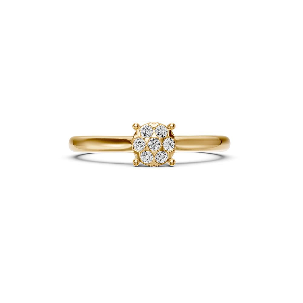 Classic Diamond Ring in Yellow Gold