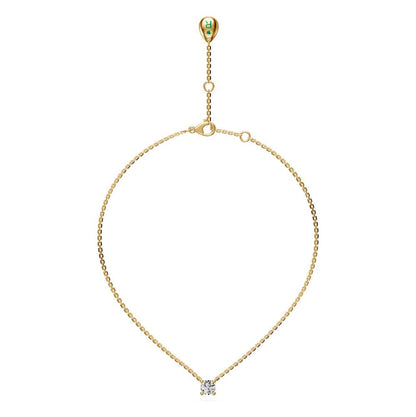 Diamond Necklace in Yellow Gold