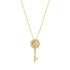 Diamond Necklace "Key" in Yellow Gold