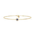 Sapphire Bracelet with Diamonds in Yellow Gold