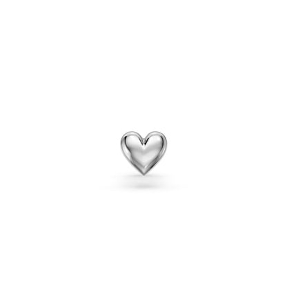 Heart Piercing in White Gold