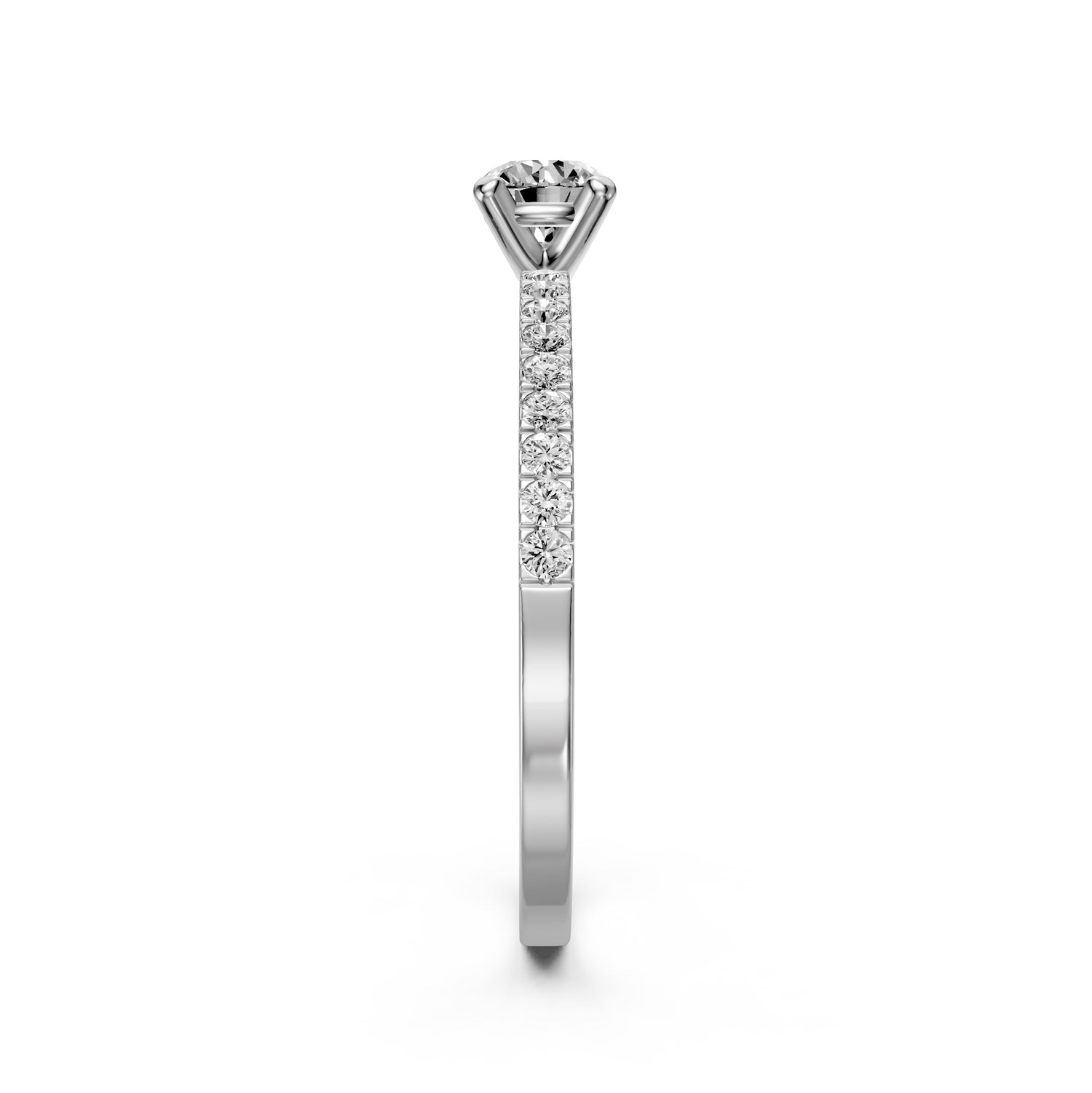 Diamond Ring in White Gold