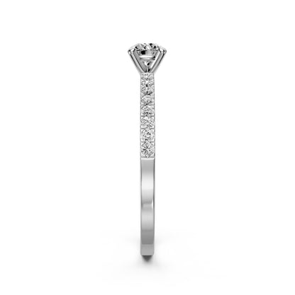 Diamond Ring in White Gold