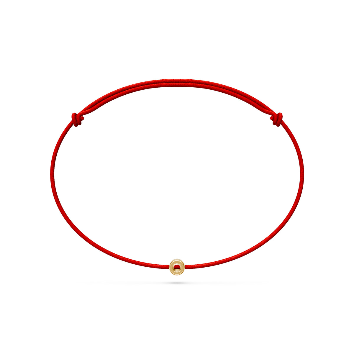 String Bracelet with Diamond in Yellow Gold